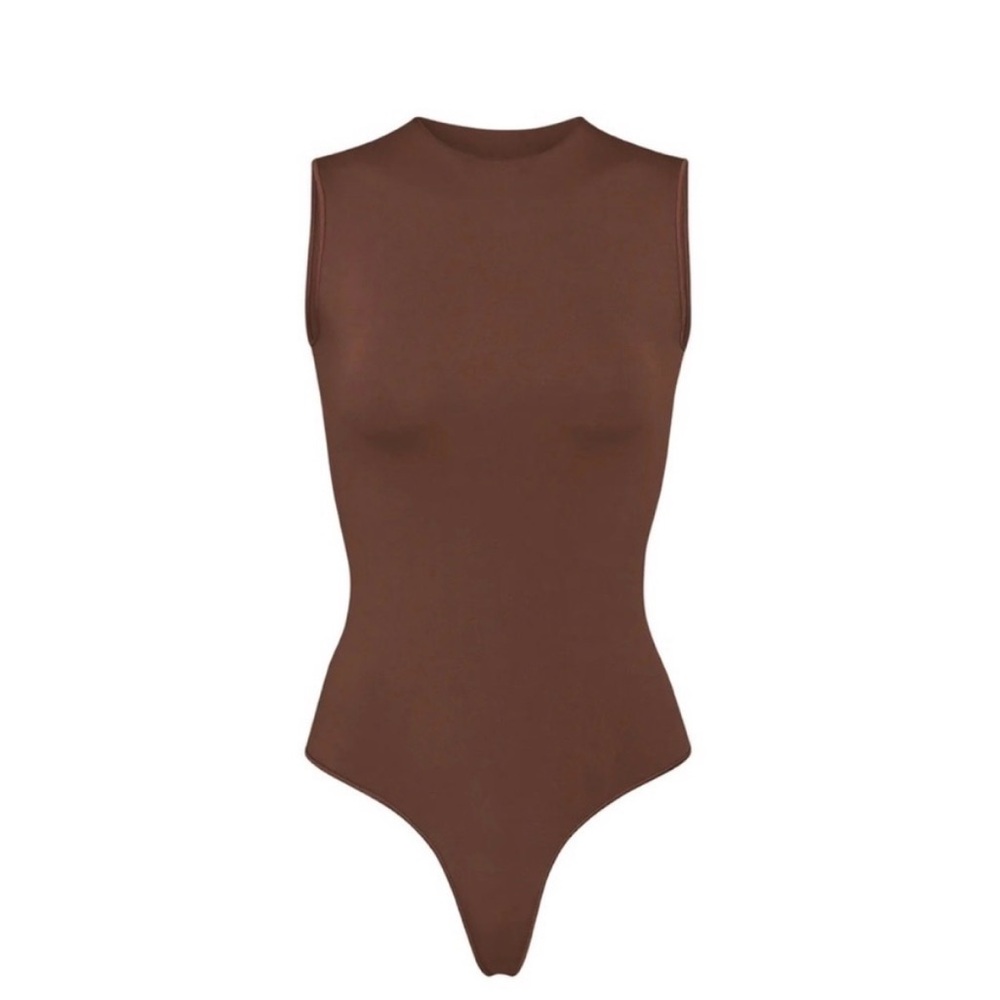 Brown SKIMS Sleeveless Bodysuit